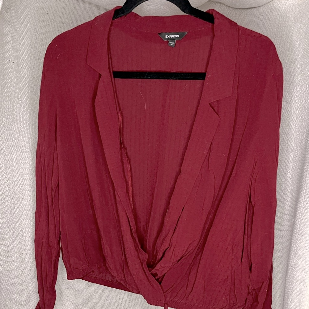 long sleeve collared shirt
